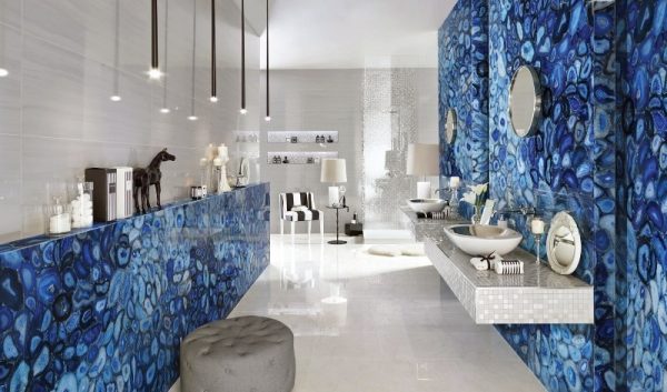 Precious Stone AGATE Blue Dark