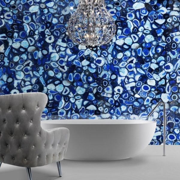 Precious Stone AGATE Blue Dark