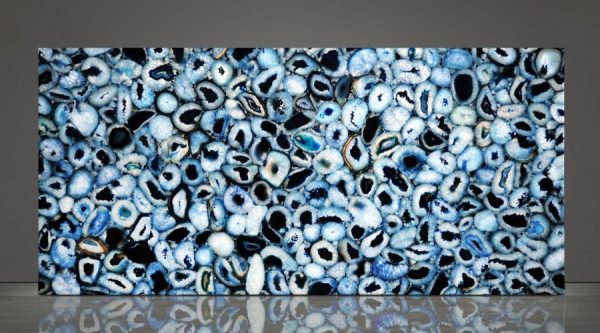 Precious Stone AGATE Blue Light
