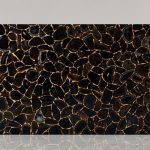 Precious Stone AGATE Black Diamond with Gold 4