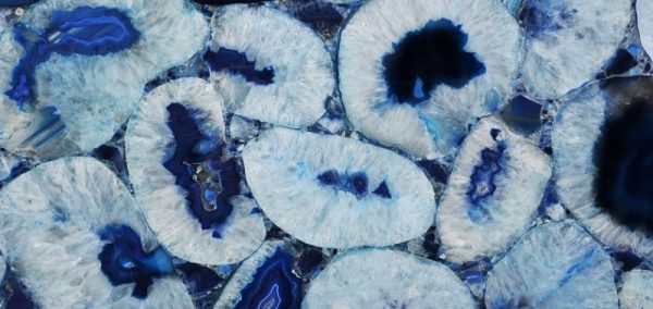 Precious Stone AGATE Blue Light