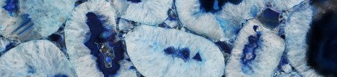 Precious Stone AGATE Blue Light